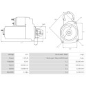 Startmotor Volvo Penta MD7-1